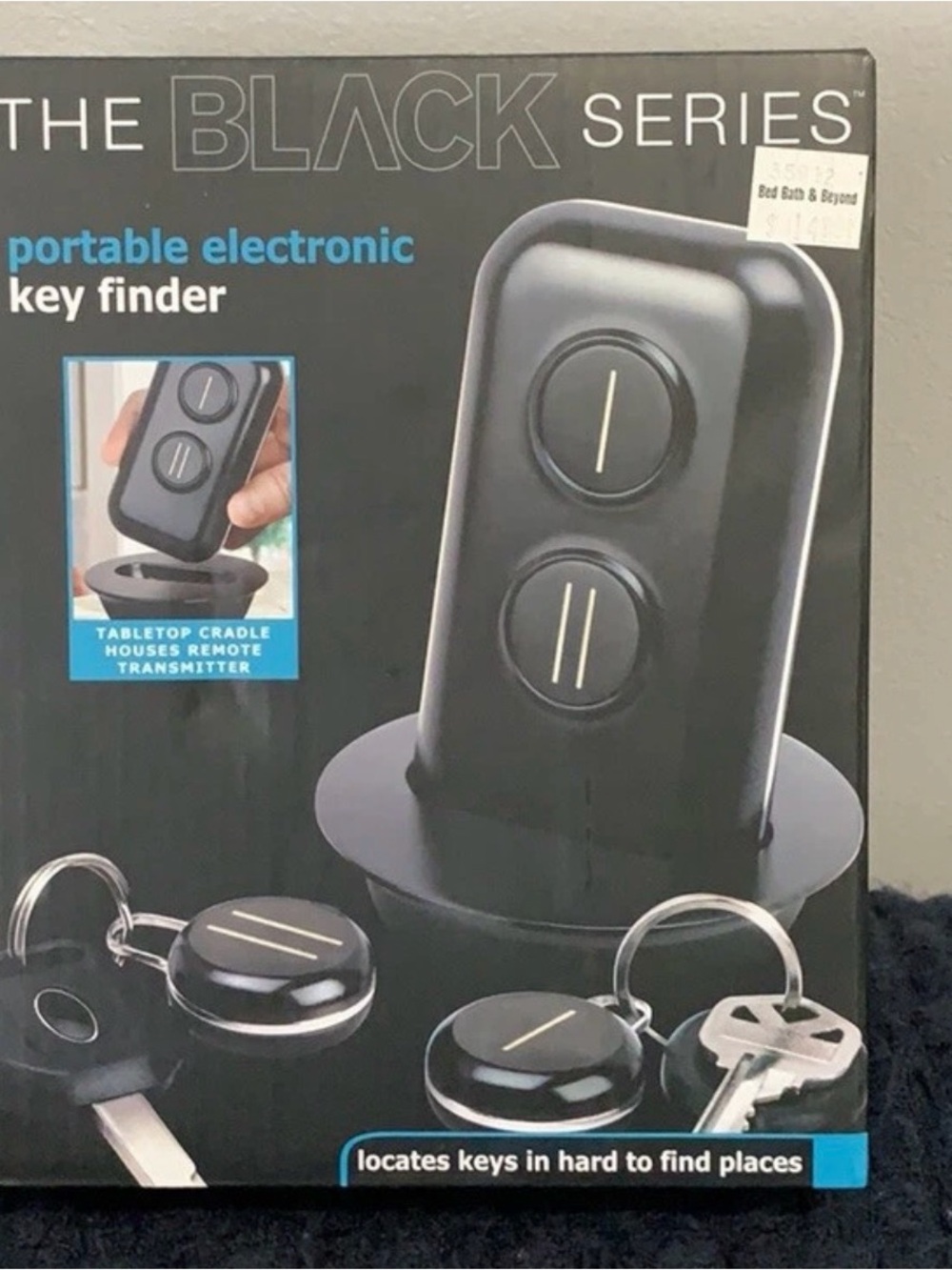 The Black Series Portable Electronic Key Finder – Brand New – 45 Ft Range